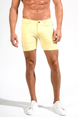 WHEAT 5" INSEAM STRETCH KNIT JEANS SHORTS ST-1932 Final Sale