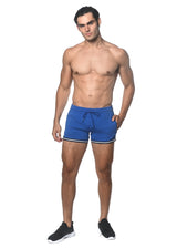 COBALT COURT 3.5 INSEAM GYM SHORT W/TAPING STA-10508