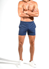 BLUE PIN STRIPES PERFORMANCE SHORTS ST-1466-50-Final Sale