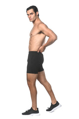 BLACK TEXTURED MESH PERFORMANCE SHORTS ST-1466-92