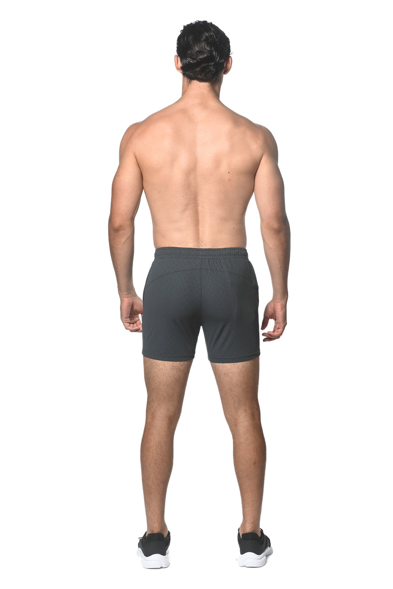 GREY SPACE DYE PERFORMANCE SHORTS ST-1466-91