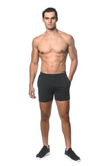 NAVY SPACE DYE PERFORMANCE SHORTS ST-1466-91