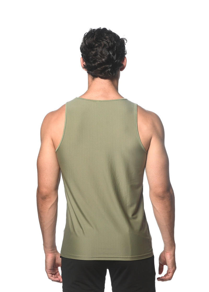 PALM TEXTURED MESH PERFORMANCE TANK TOP ST-282