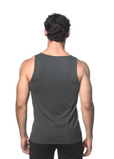 CHARCOAL WAFFLE MESH PERFORMANCE TANK TOP ST-284