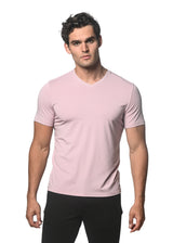 MAUVE V-NECK SHORT SLEEVE JERSEY T-SHIRT ST-75