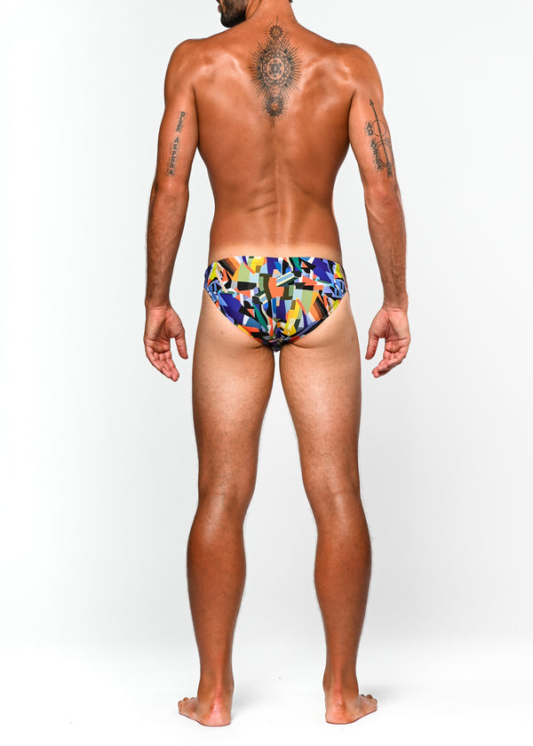 BLUE/SUNSET PRISM MICRO SWIM BRIEF ST-8002-69