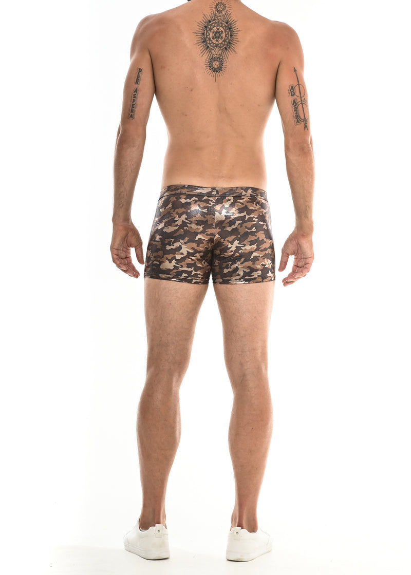 COPPER/GOLD METALLIC CAMO 3" SHORTS ST-9006 Final Sale