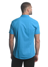 BLUE CORAL SOLID STRETCH JERSEY KNIT SHORT SLEEVE SHIRT ST-963