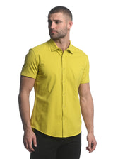 CUMIN SOLID STRETCH JERSEY KNIT SHORT SLEEVE SHIRT ST-963