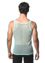 MINT STRETCH MESH TANK WITH SIDE TAPE ST-11120