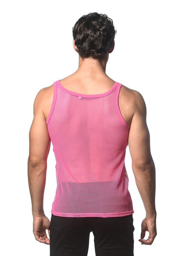 FLAMINGO STRETCH MESH TANK WITH SIDE TAPE ST-11120