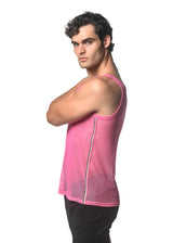 FLAMINGO STRETCH MESH TANK WITH SIDE TAPE ST-11120