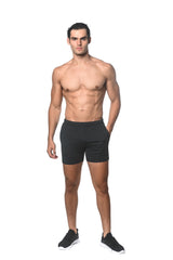 NAVY SPACE DYE PERFORMANCE SHORTS ST-1466-91