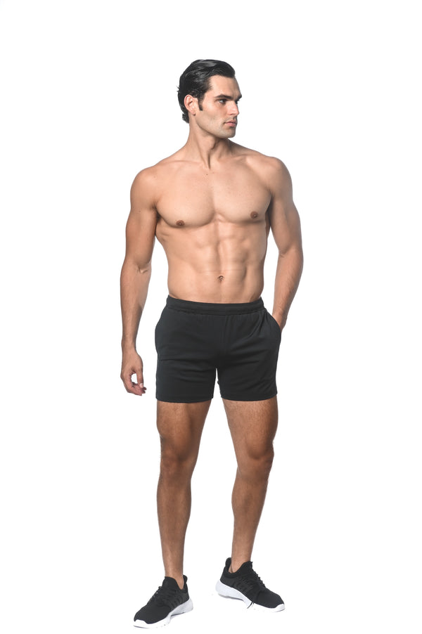 NAVY TEXTURED MESH PERFORMANCE SHORTS ST-1466-92