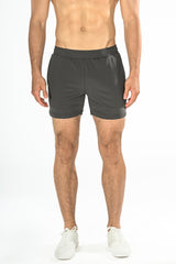 CHARCOAL 6" STRETCH MESH PERFORMANCE SHORTS ST-1466 Final Sale